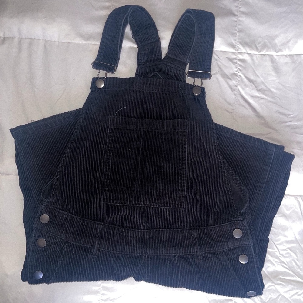 black men's corduroy pant overalls